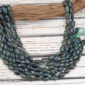 Blood Stone oval shape beads (ETB01754) Blood Stone oval shape beads (ETB01754)