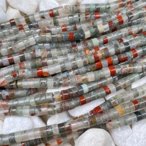 Natural 2x4mm Bloodstone Flat Rondelle/heishi/disc Beads,crystal Tyre Shape Necklace/bracelet Gemstone Beaded,for Jewelry Making Natural 2x4mm Bloodstone Flat Rondelle/heishi/disc Beads,crystal Tyre Shape Necklace/bracelet Gemstone Beaded,for Jewelry Making