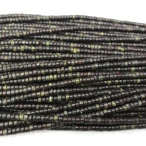 Natural Dragon Bloodstone 3mm - 4mm Heishi Genuine Gemstone Loose Beads 15inch Jewelry Supply Bracelet Necklace Material Support Wholesale Natural Dragon Bloodstone 3mm - 4mm Heishi Genuine Gemstone Loose Beads 15inch Jewelry Supply Bracelet Necklace Material Support Wholesale