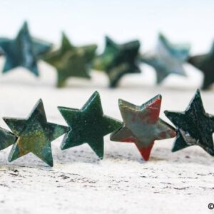 XL/ Blood Stone 20mm Star Beads 16" strand Natural gemstone beads Size varies For Jewelry Making XL/ Blood Stone 20mm Star Beads 16" strand Natural gemstone beads Size varies For Jewelry Making