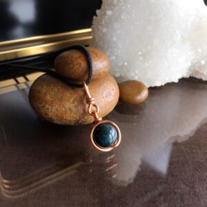 Minimalist Bloodstone Pendant Necklace: Healing Stone Jewelry Minimalist Bloodstone Pendant Necklace: Healing Stone Jewelry