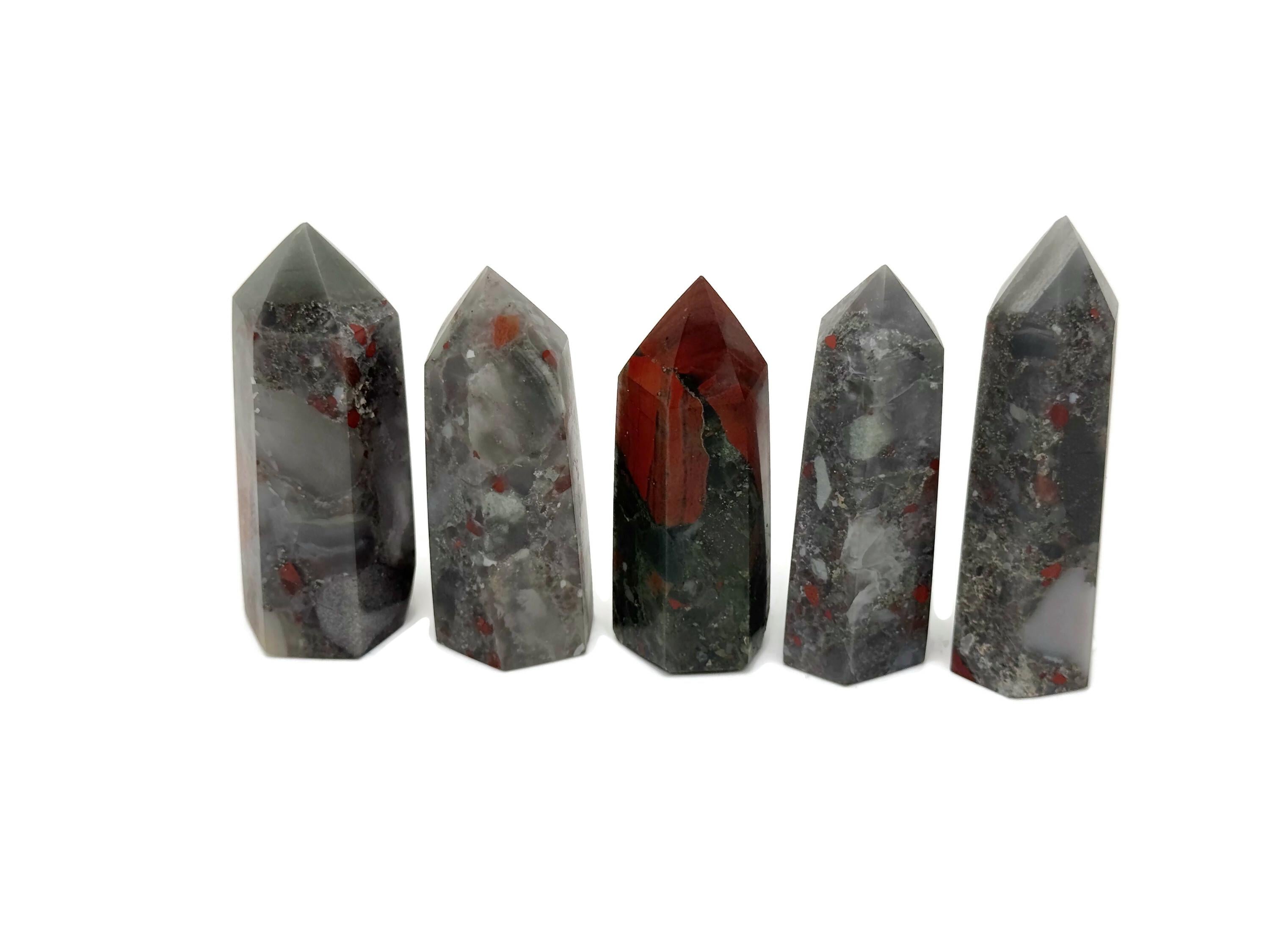 African Bloodstone Obelisk Tower Stone - Gemstone Tower - Meditation Gemstone - Crystal Gifts - Home Crystal Decor - Tw1122 African Bloodstone Obelisk Tower Stone - Gemstone Tower - Meditation Gemstone - Crystal Gifts - Home Crystal Decor - Tw1122