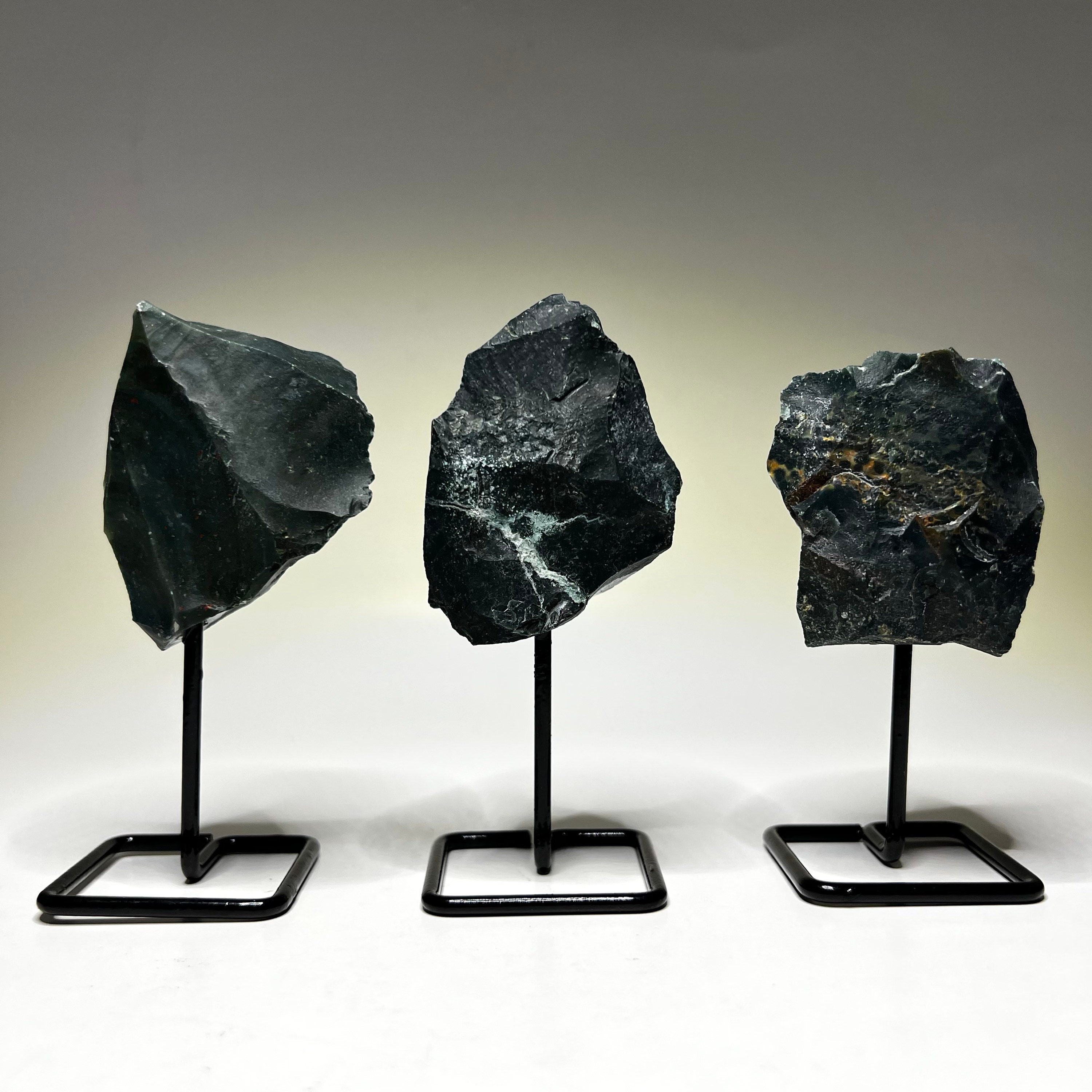 Raw Bloodstone On Stand Raw Bloodstone On Stand