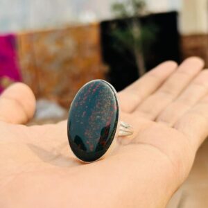 Bloodstone Ring, Handmade Jewelry, 925 Sterling Silver, Women Ring, Christmas Gift