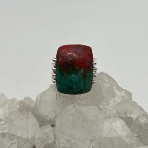 Bloodstone Jasper Ring, Size 7