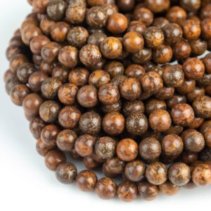 Natural Real Genuine Bloodstone 4mm 6mm 8mm Smooth Round Beads Superior Quality~ 100% Bloodstone Full 15.5" Strand Gemstone Beads