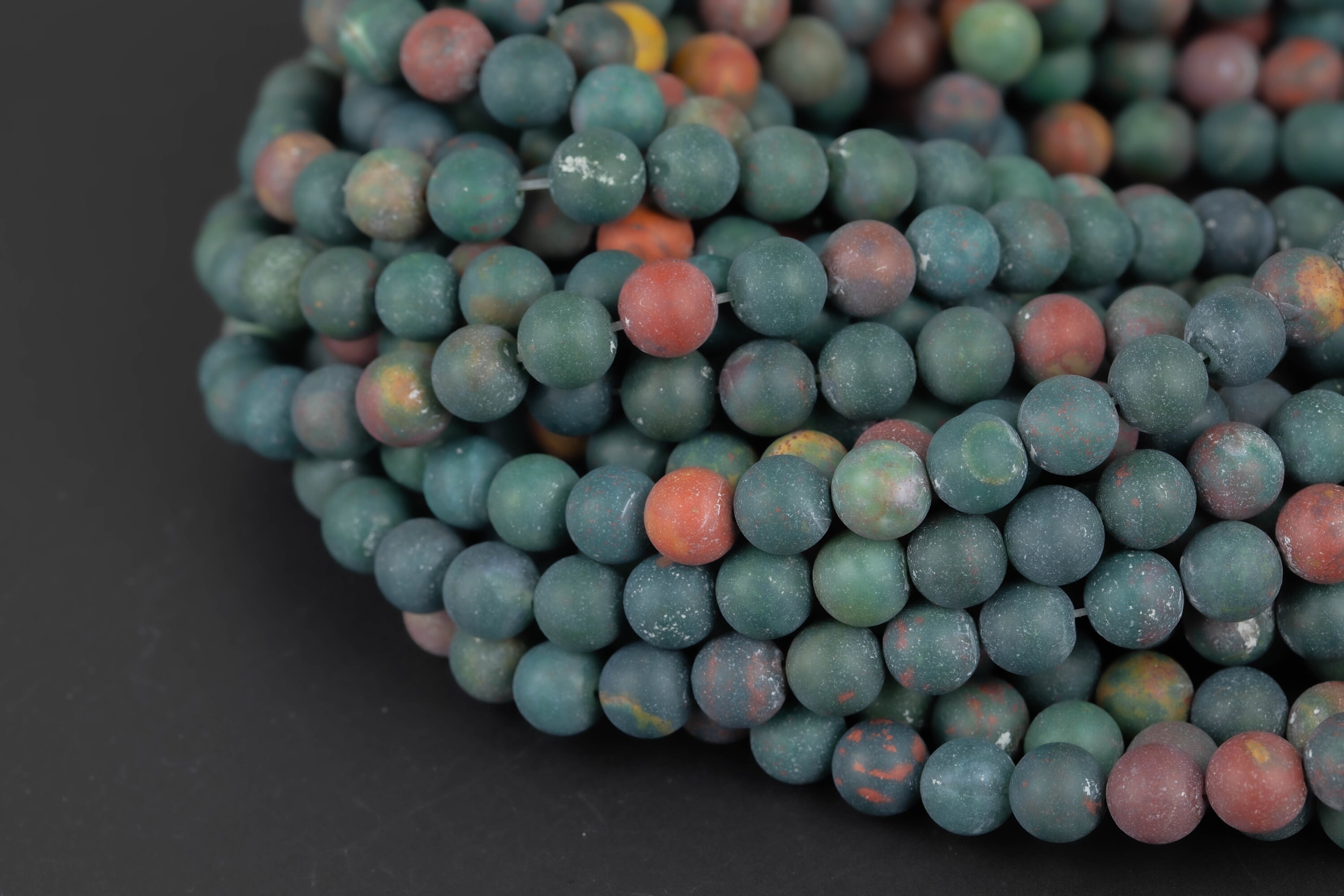 Natural Real Genuine Bloodstone 4mm 6mm 8mm Matte Round Beads Superior Quality~ 100% Bloodstone Full 15.5" Strand Gemstone Beads Natural Real Genuine Bloodstone 4mm 6mm 8mm Matte Round Beads Superior Quality~ 100% Bloodstone Full 15.5" Strand Gemstone Beads