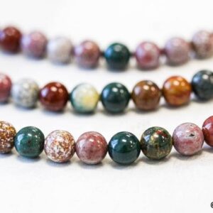 S/ Blood Stone 6mm Round beads 15.5" strand Natural gemstone beads For jewelry making