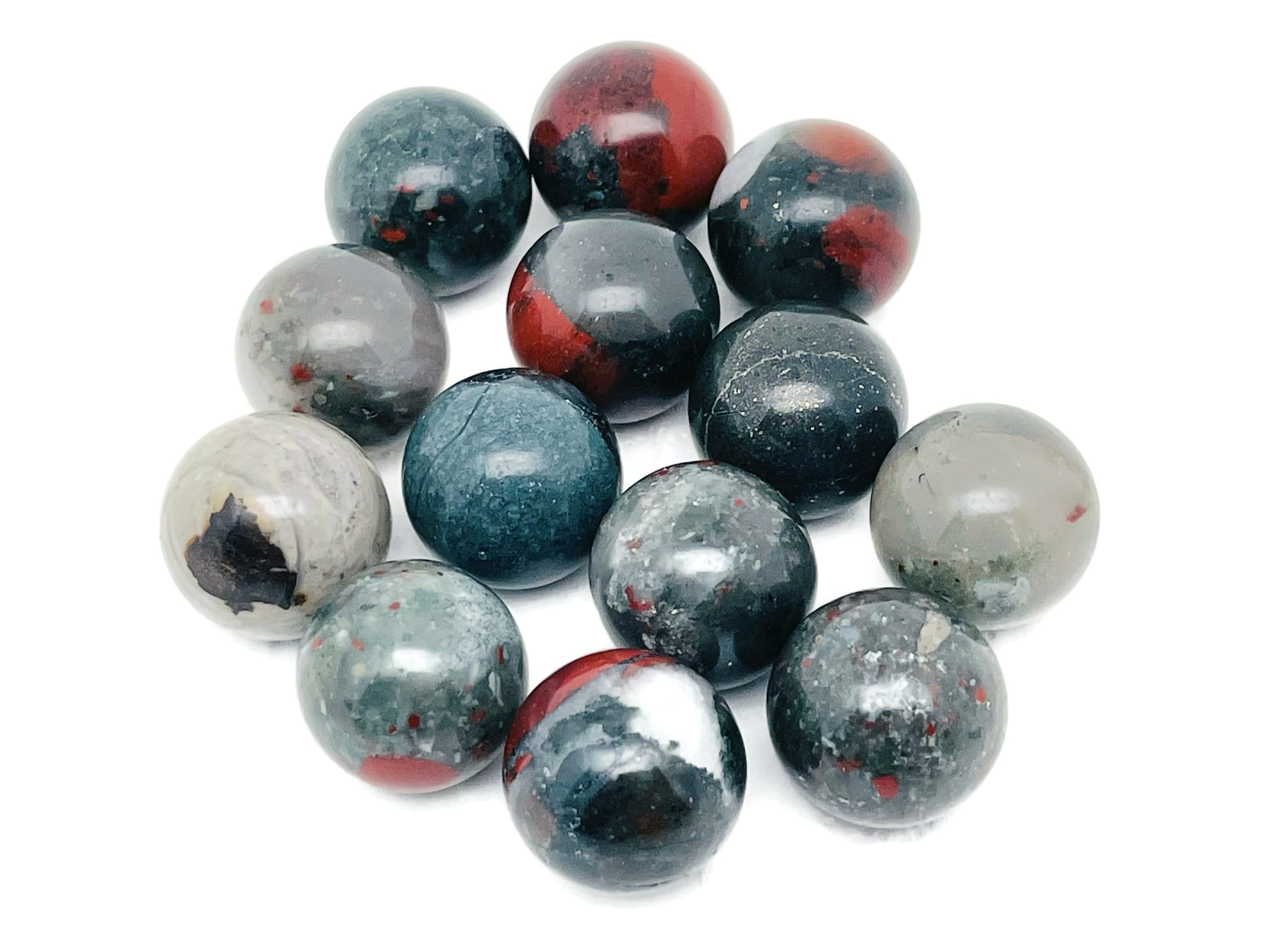 African Bloodstone Sphere Gemstone – Crystal Sphere - Healing Stone – Crystal Ball – Crystal Décor – 20mm - Sp1016
