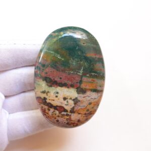 High Quality Bloodstone Palmstone, Natural Designer Indian Blood Stone, Grounding Protection, Meditation Reiki Healing, Pocket Palm Stone