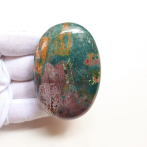 High Quality Bloodstone Palmstone, Natural Designer Indian Blood Stone, Grounding Protection, Meditation Reiki Healing, Pocket Palm Stone