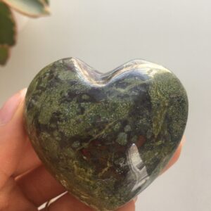 Large Dragon Blood Stone Heart – Natural Polished Crystal