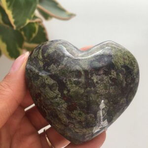 Large Dragon Blood Stone Heart – Natural Polished Crystal