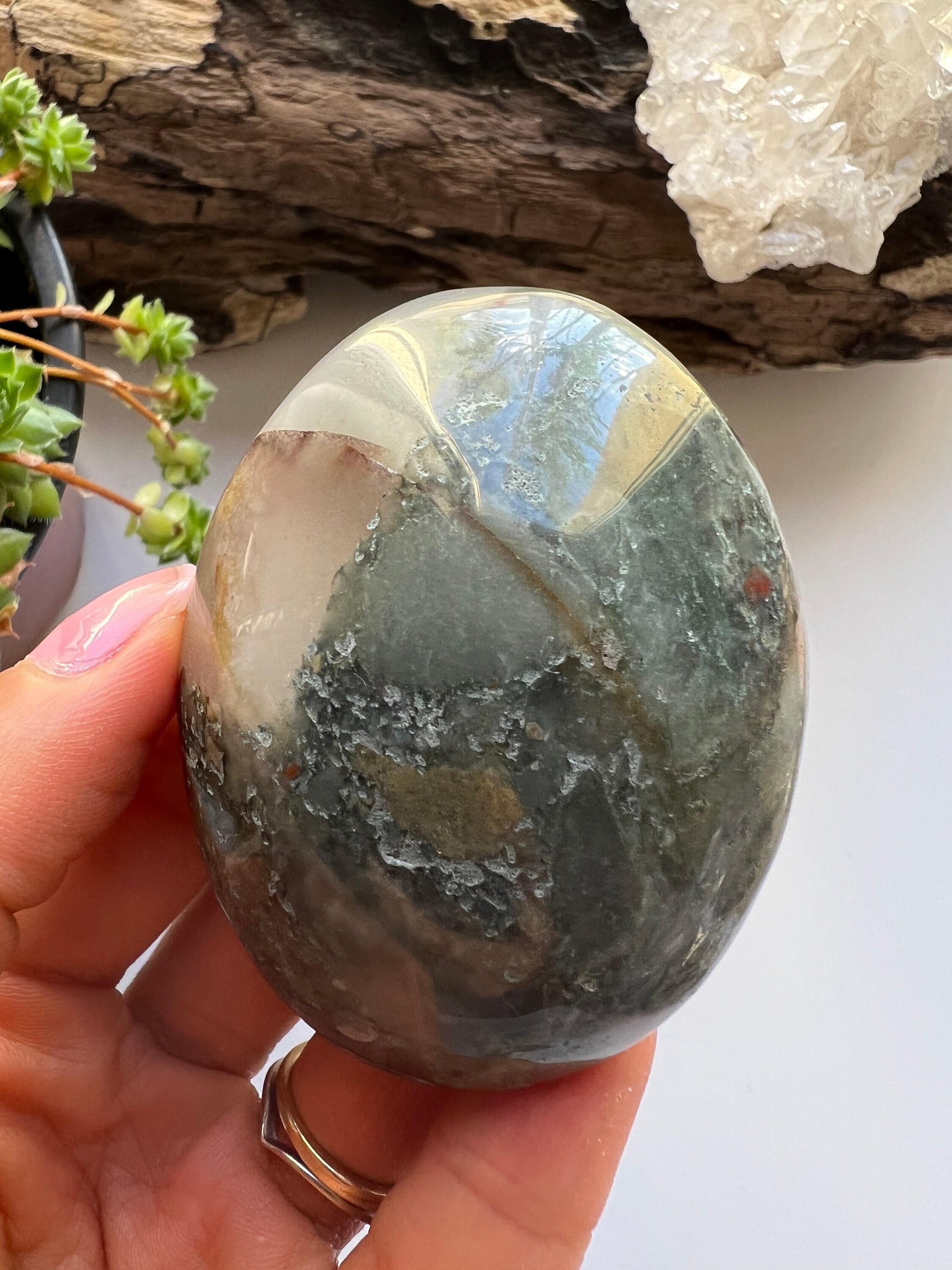 Bloodstone Palm Stone, Bloodstone