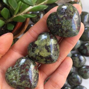 Dragon Blood Stone Heart – Natural Polished Crystal