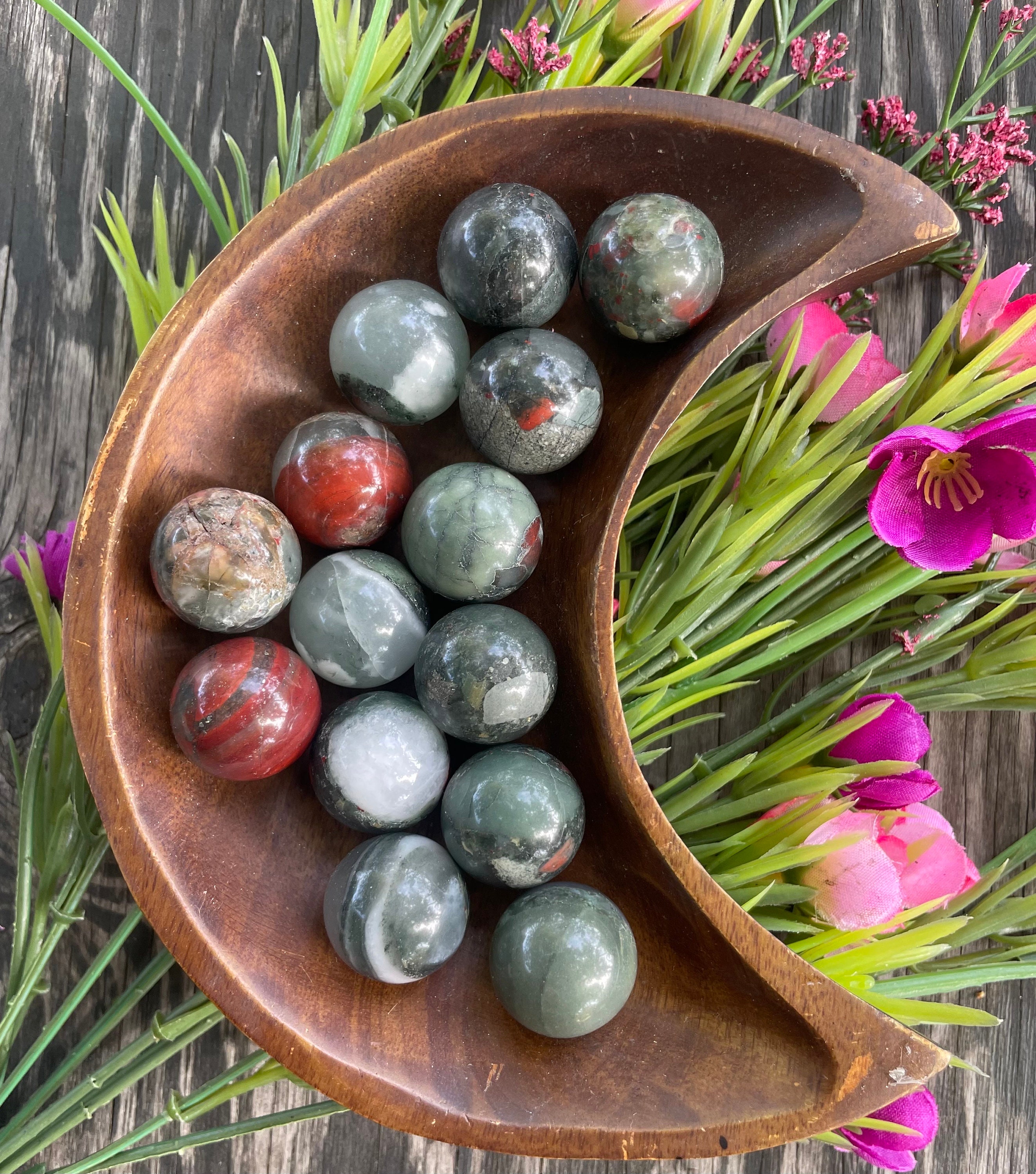 Bloodstone Sphere, Bloodstone, Qty. 1, Mini Sphere