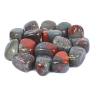 1/2LB African Bloodstone Tumbled Stone Specimen Collection Pocket Worry Healing Crystal Reiki