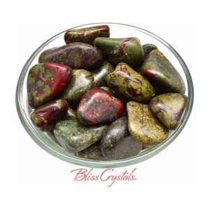 1 Large Dragon Blood Stone Jasper Tumbled Crystal For Courage Jewelry & Crafts Healing Crystal And Stone #db03