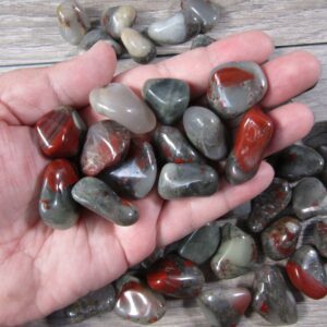 African Bloodstone 0.5 Inch // Tumbled Stone