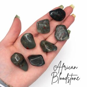 African Bloodstone Tumble, Tumbled Bloodstone, African Bloodstone, Polished Bloodstone, T-9