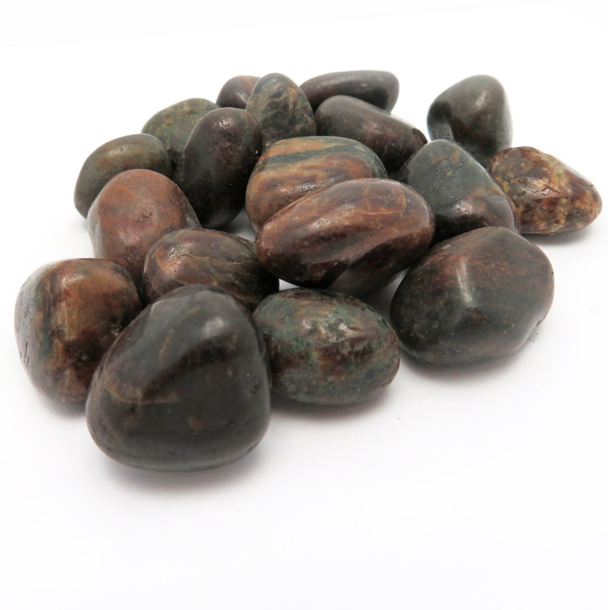 Blood Stone Tumbled Stone - 1/2 Lb Bag Polished Stones - (ts-142)