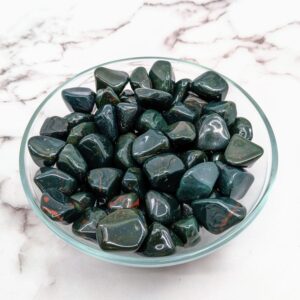 Bloodstone Green .80 - 1.2" Tumbled Stone #lv1476