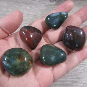Bloodstone Tumbled Stone // About 1"