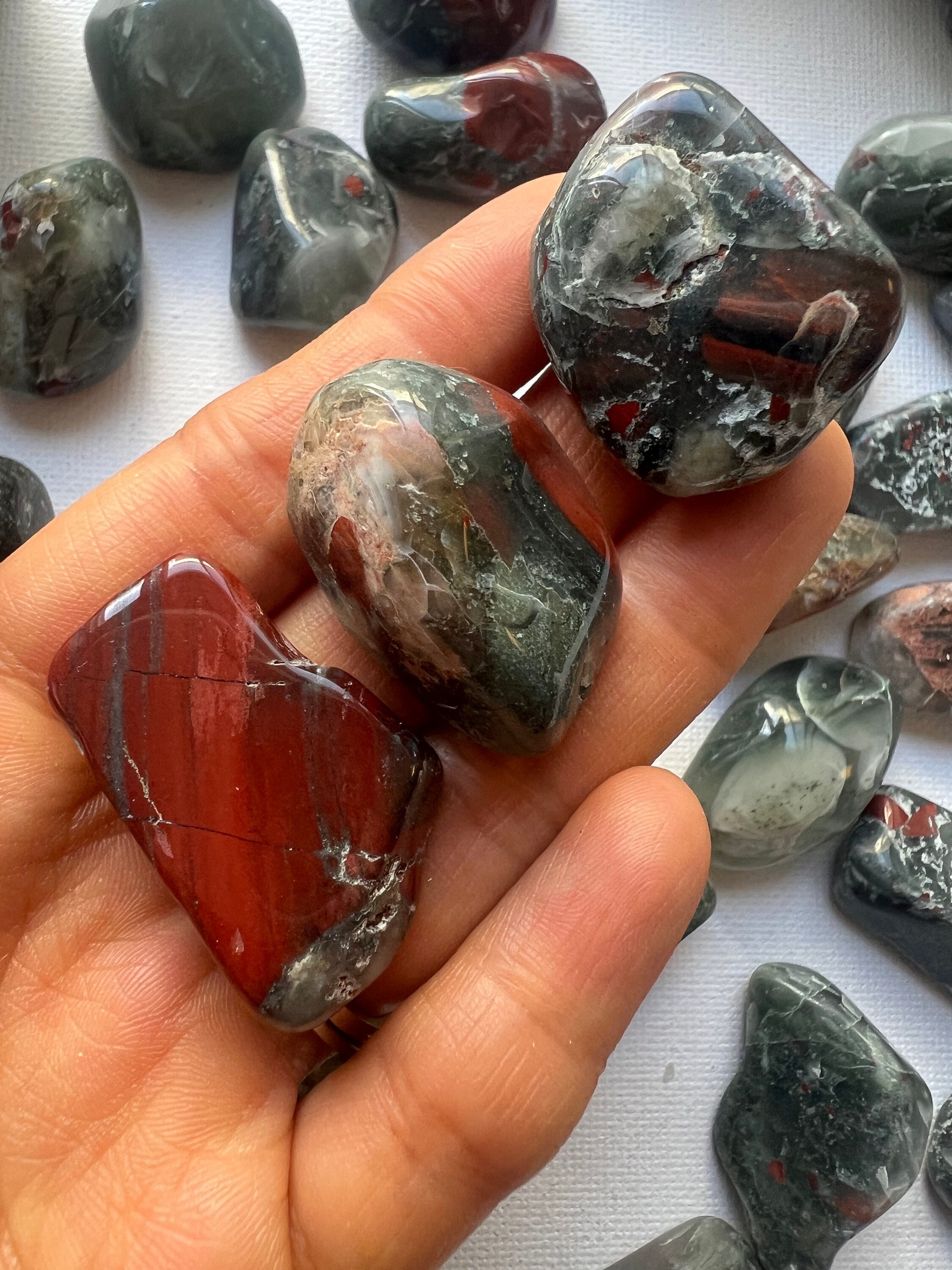Bloodstone Tumbled Stones Bloodstone Tumbled Stones