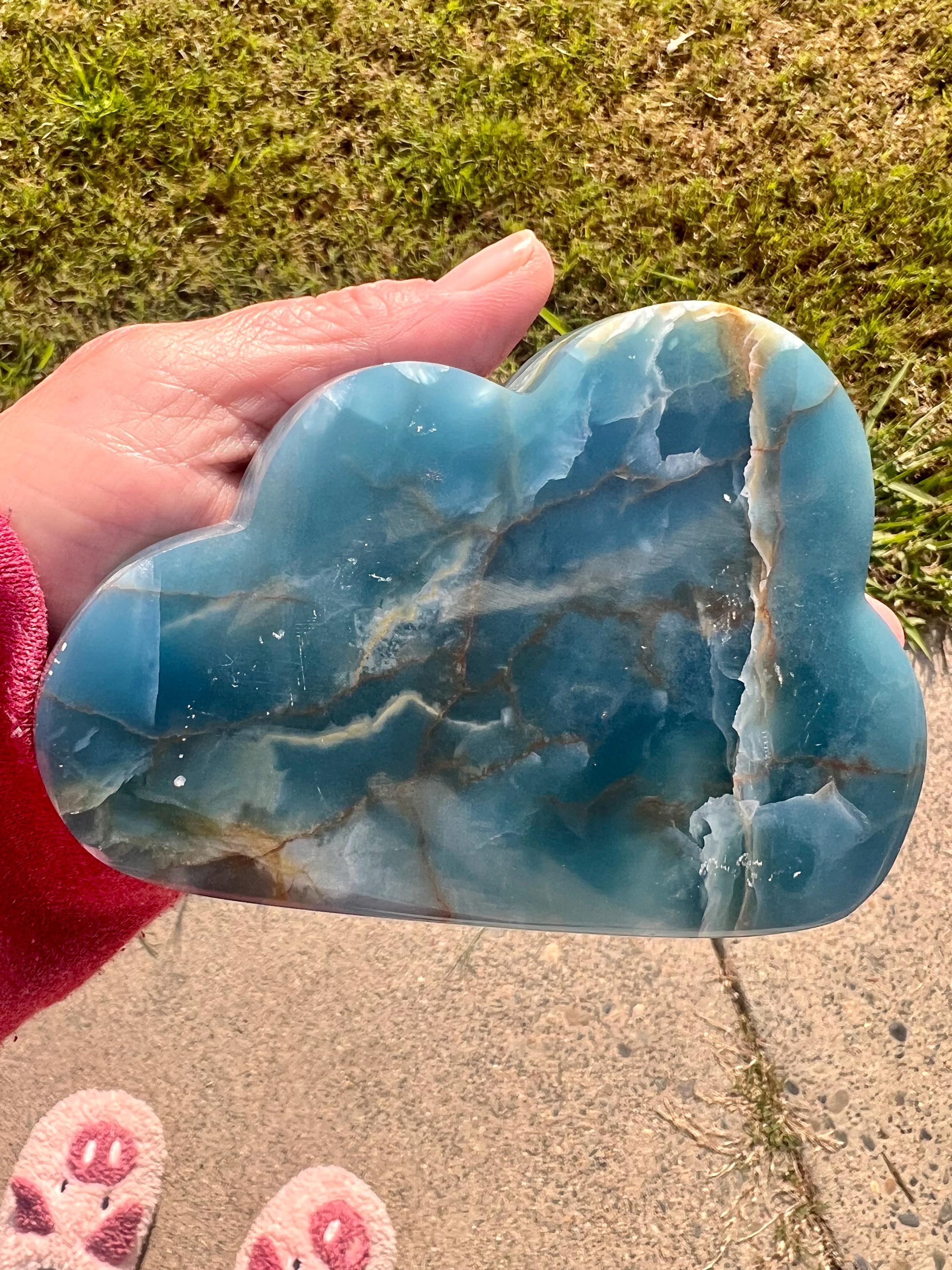 Aquatine Lemurian Blue Calcite Cloud