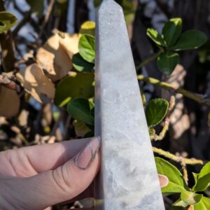 Polished Blue Calcite Obelisk Crystal Tower