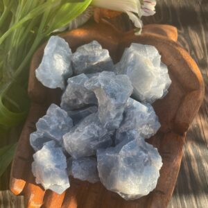 Blue Calcite, Blue Calcite Raw, Blue Calcite Cluster, Qty. 1
