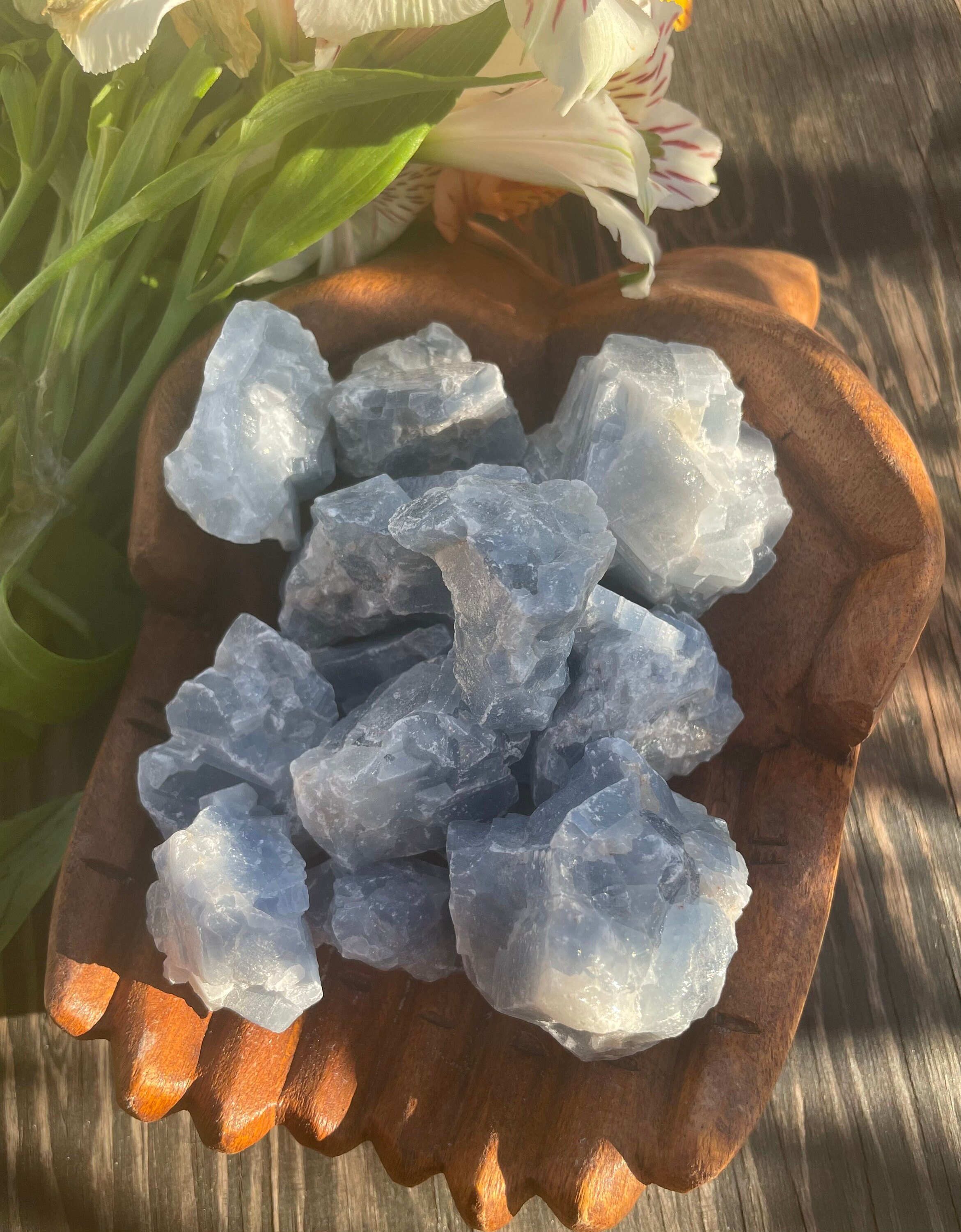 Blue Calcite, Blue Calcite Raw, Blue Calcite Cluster, Qty. 1 Blue Calcite, Blue Calcite Raw, Blue Calcite Cluster, Qty. 1