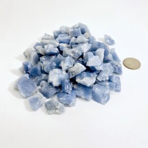 Rough Blue Calcite Crystals, Chakra Healing Stones, Wire Wrapping Rough Blue Calcite Crystals, Chakra Healing Stones, Wire Wrapping
