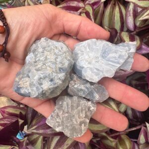 Blue Calcite Raw Stone — Tranquility & Clear Communication | Throat Chakra Crystal for Calm and Clarity