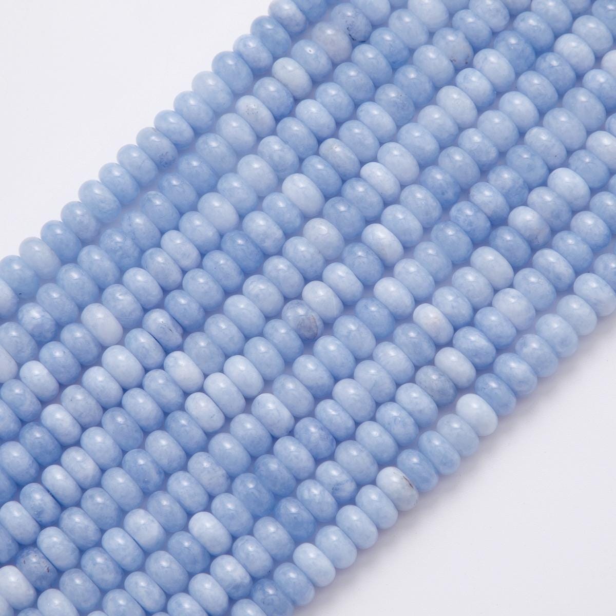 8mm Multicolor Blue Calcite Natural Gemstone Rondelle Bead Strand Finding | Wa-415