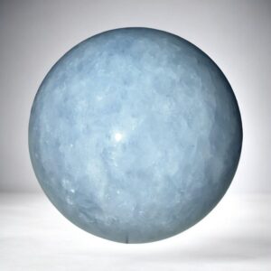 66.1mm Blue Calcite Sphere – 14 oz of Calming Energy 66.1mm Blue Calcite Sphere – 14 oz of Calming Energy