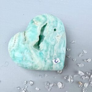 Caribbean Calcite Heart You Can Choose Blue Calcite Gift For Harmony
