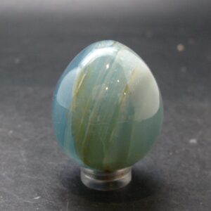 Lemurian Aquatine Blue Calcite Egg From Argentina - 1.5" - 58.56 Grams Lemurian Aquatine Blue Calcite Egg From Argentina - 1.5" - 58.56 Grams