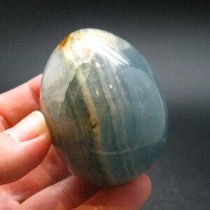 Lemurian Aquatine Blue Calcite Egg From Argentina - 2.1" Lemurian Aquatine Blue Calcite Egg From Argentina - 2.1"