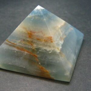 Lemurian Aquatine Blue Calcite Pyramid - 2.3" - 151.84 Grams Lemurian Aquatine Blue Calcite Pyramid - 2.3" - 151.84 Grams