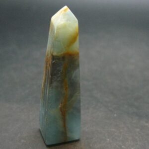 Nice Lemurian Aquatine Blue Calcite Obelisk Pyramid From Argentina - 2.0" - 15.42 Grams