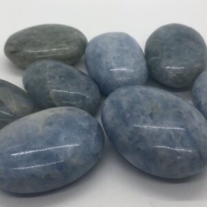 Blue Calcite Palm Stone: Relaxing Healing Crystal, Chakra Stone Blue Calcite Palm Stone: Relaxing Healing Crystal, Chakra Stone