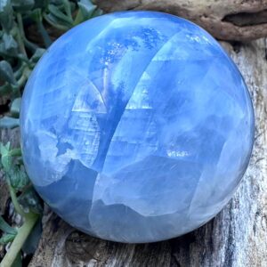 Blue Calcite Sphere, Crystal Healing Stone Blue Calcite Sphere, Crystal Healing Stone