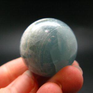 Stunning Lemurian Aquatine Blue Calcite Ball Sphere From Argentina - 1.2" - 42.03 Grams Stunning Lemurian Aquatine Blue Calcite Ball Sphere From Argentina - 1.2" - 42.03 Grams