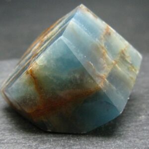 Aquatine Blue Calcite Tumbled Stone From Argentina - 1.8"- 43.39 Grams
