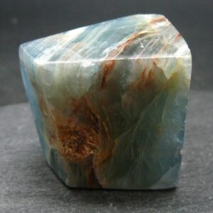Aquatine Blue Calcite Tumbled Stone From Argentina - 1.4"- 68.66 Grams