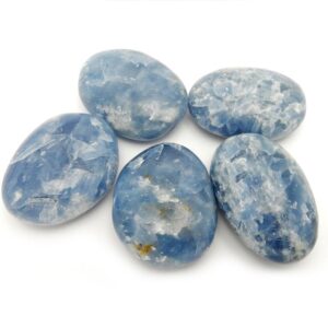 Large Calcite Polished Stone - Blue Calcite Slabs  - Chakra - Reiki - Tumbled Stones (RK200BOX26-1)