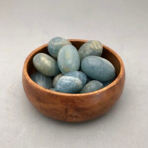 Lemurian Blue Calcite Tumbled Crystals Tumbled Blue Calcite Stone Crystal Magic Crystal Tumbled Stone Past Life Lemuria Throat Chakra Stone