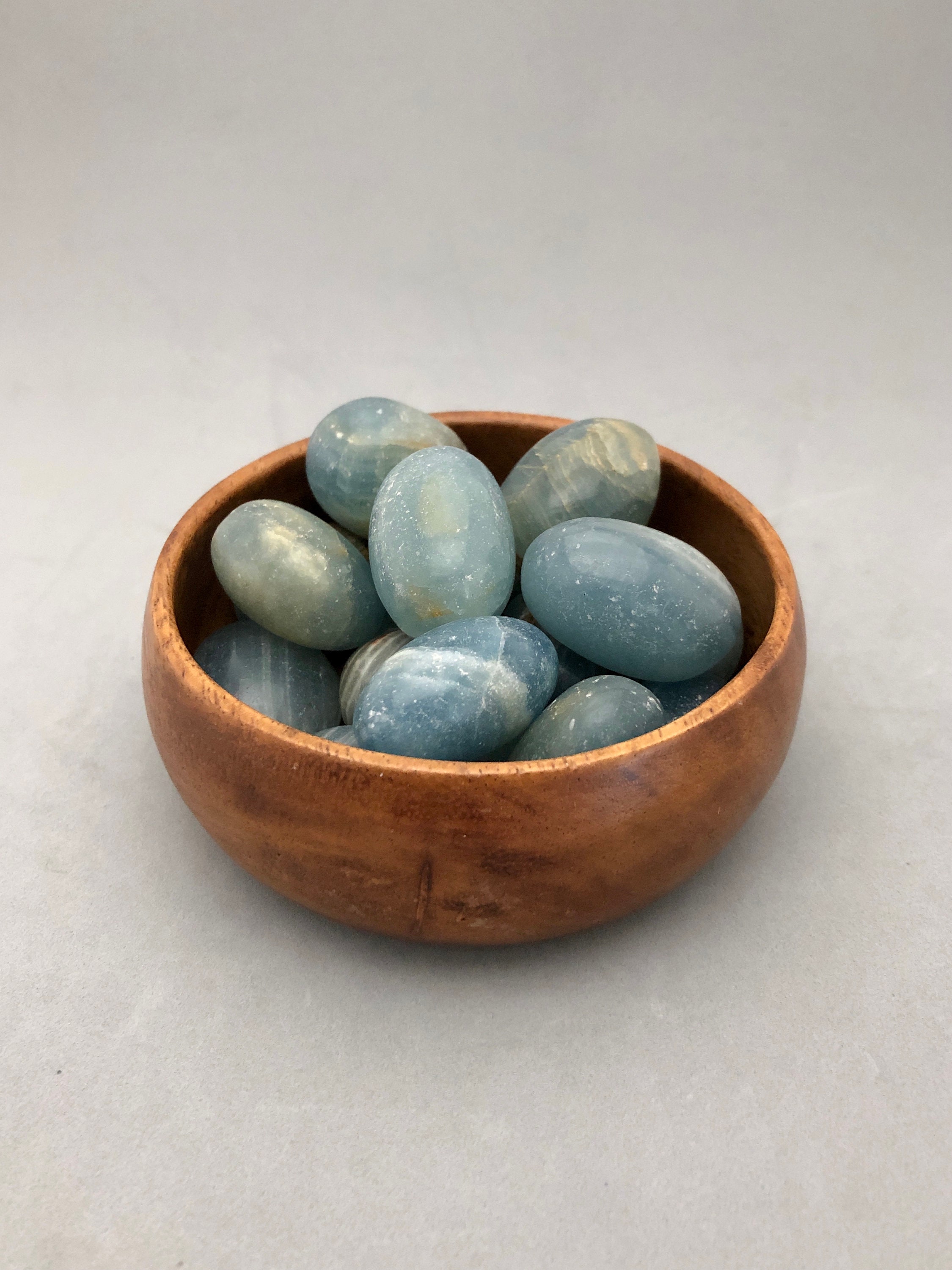 Lemurian Blue Calcite Tumbled Crystals Tumbled Blue Calcite Stone Crystal Magic Crystal Tumbled Stone Past Life Lemuria Throat Chakra Stone