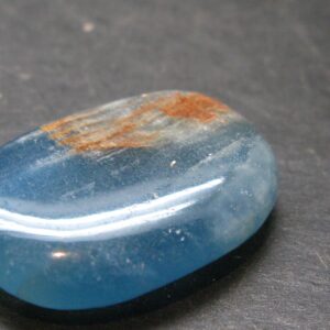 Nice Lemurian Aquatine Blue Calcite Tumbled From Argentina - 1.3" - 12.71 Grams